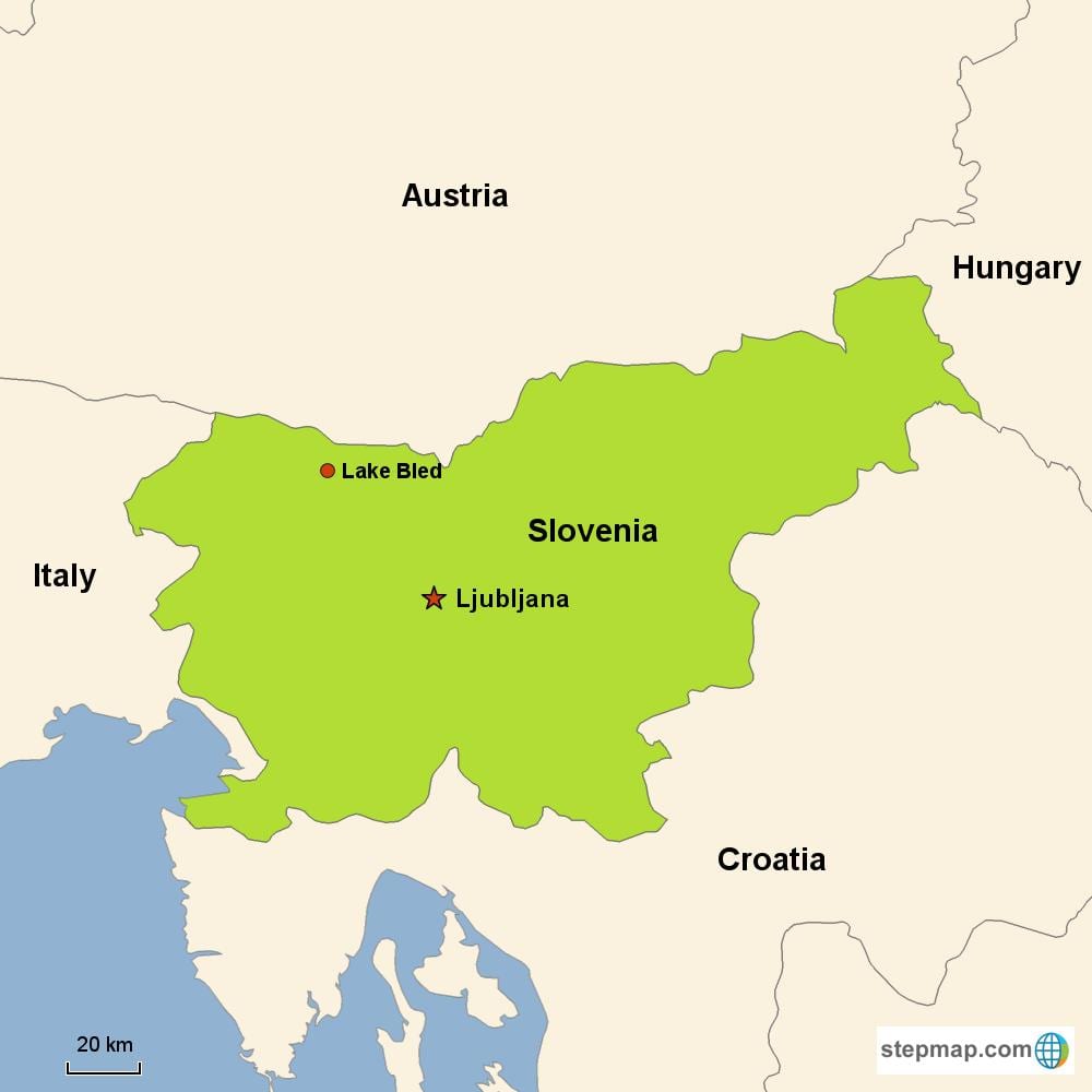نقشہ کے ljubljana سلووینیا