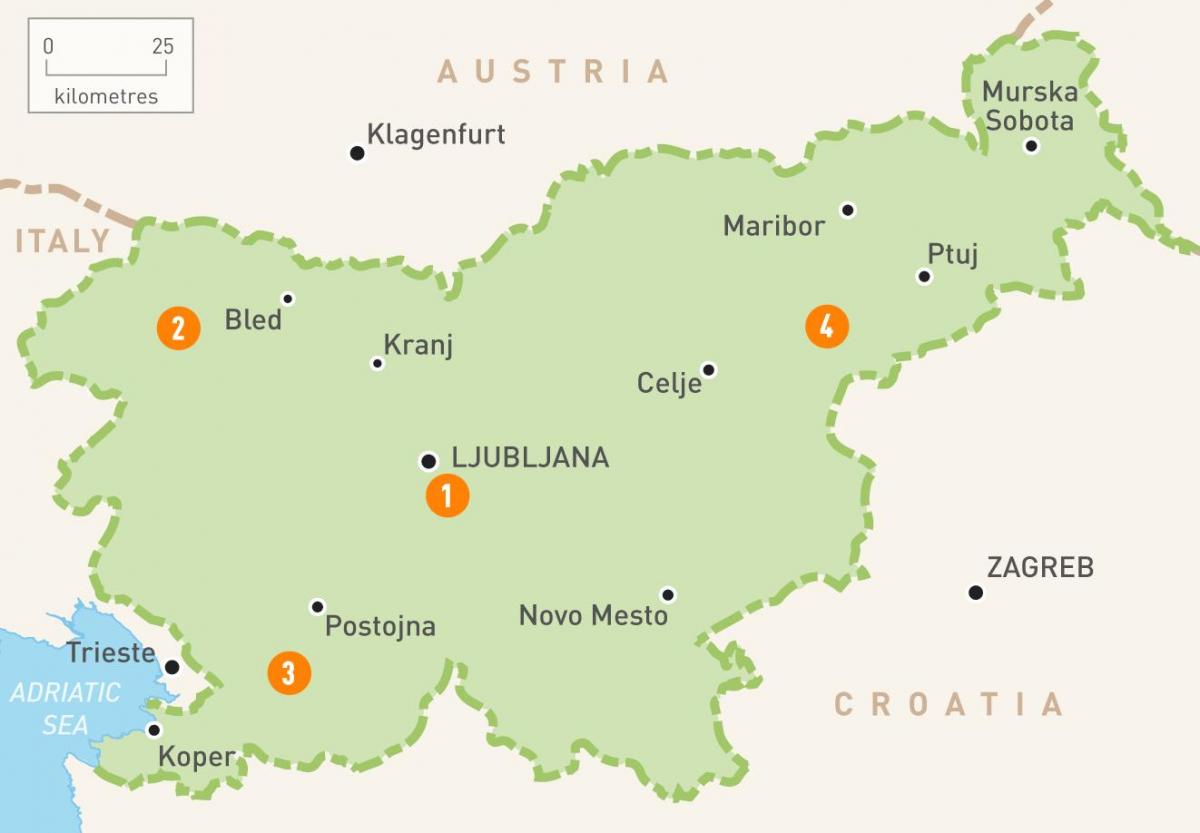 نقشہ کے نوو mesto سلووینیا