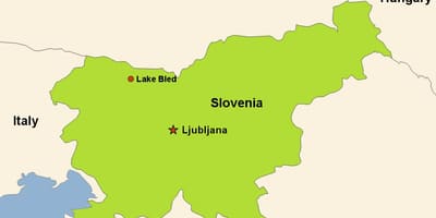 نقشہ کے ljubljana سلووینیا